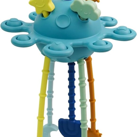 Montessori Pull String Sensory Toy for 6-12-18 Months Babies Teething Toys(1 Set - Picture 2 of 13